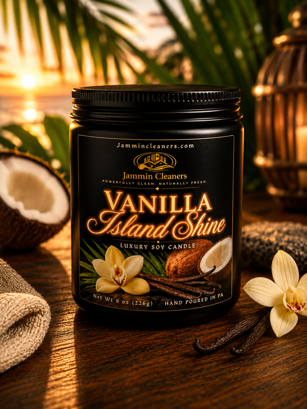 Vanilla Island Shine™ 8 oz Luxury Candle