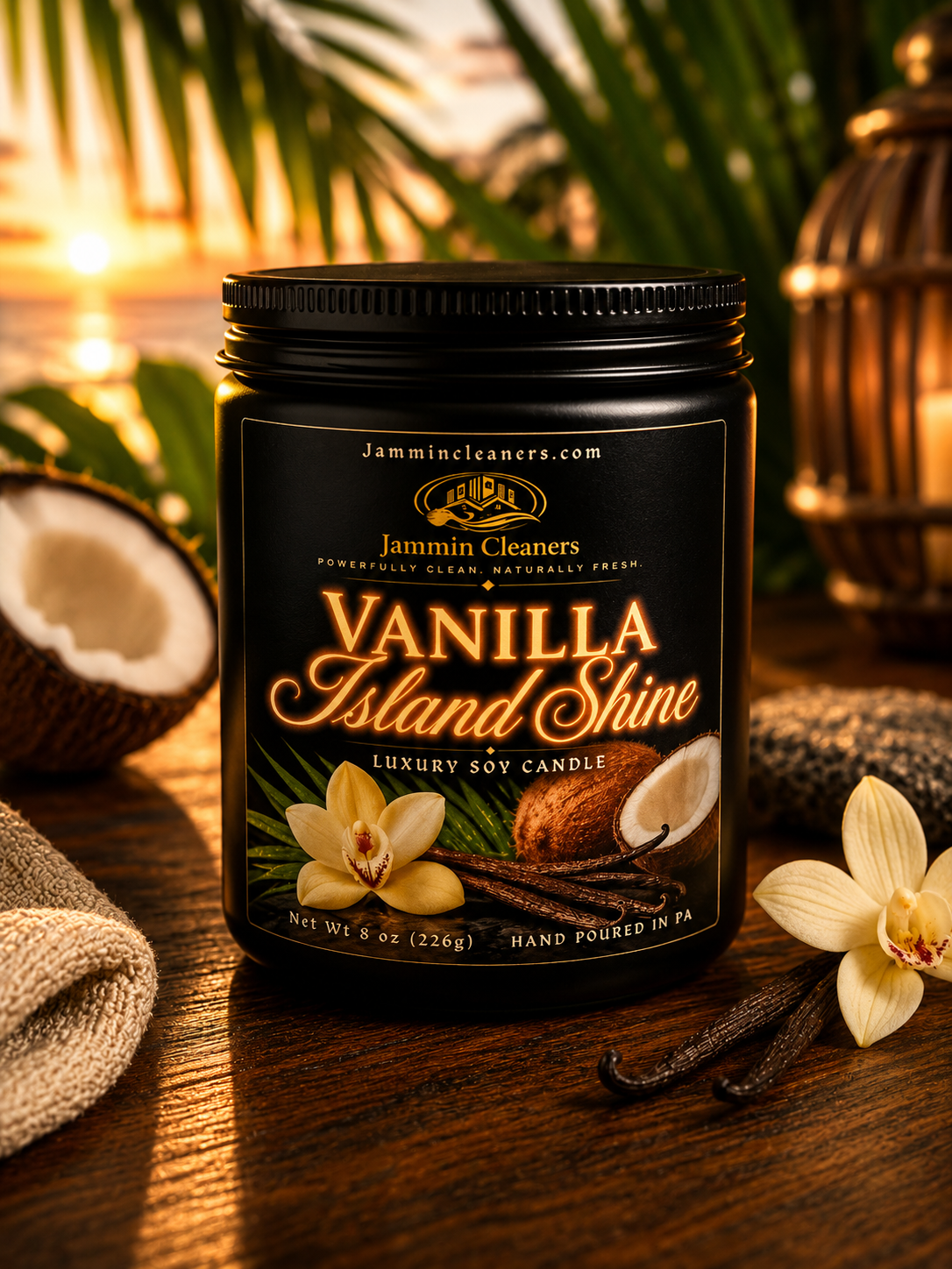 Vanilla Island Shine™ 8 oz Luxury Candle