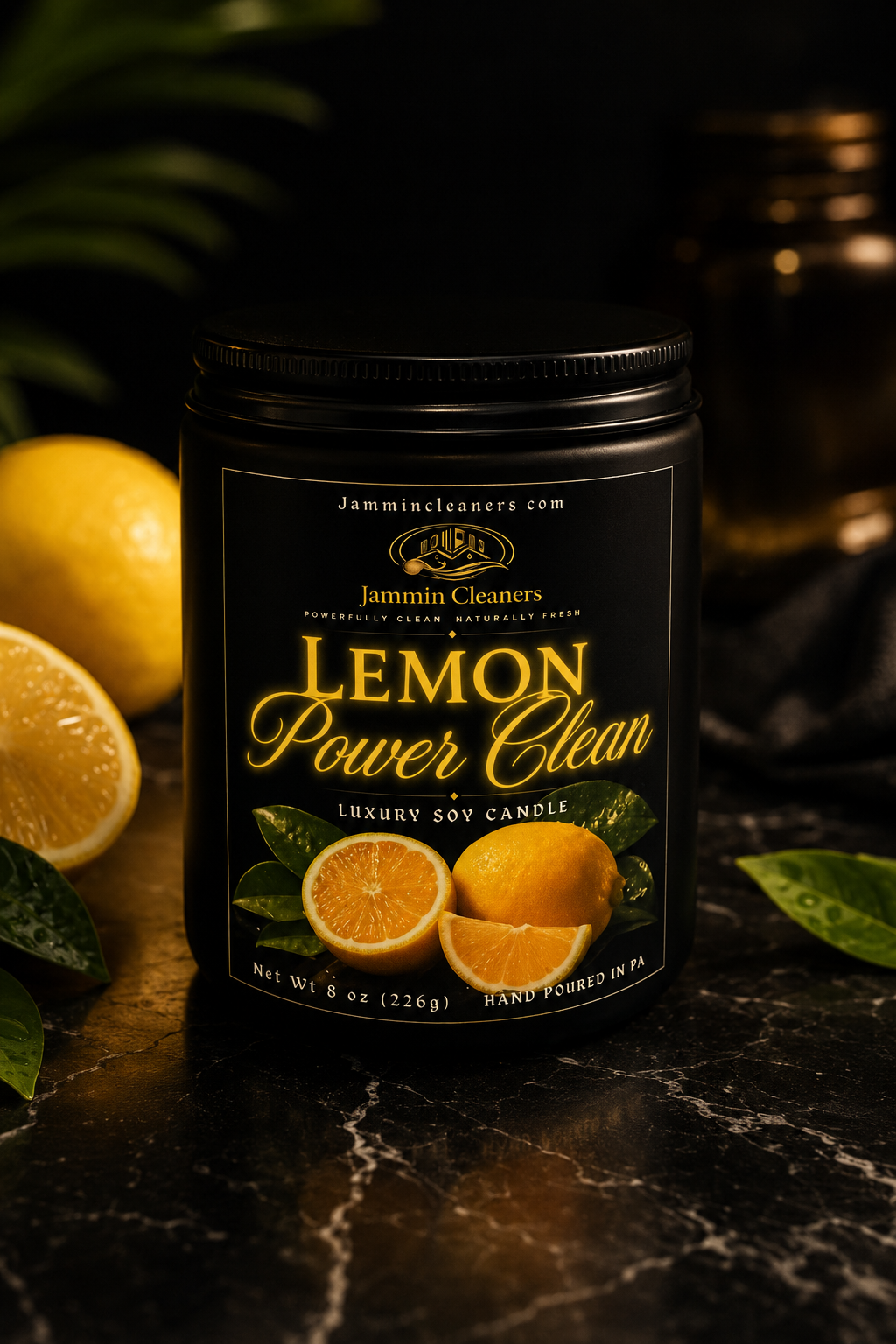 Lemon Power Clean™ 8 oz Luxury Candle