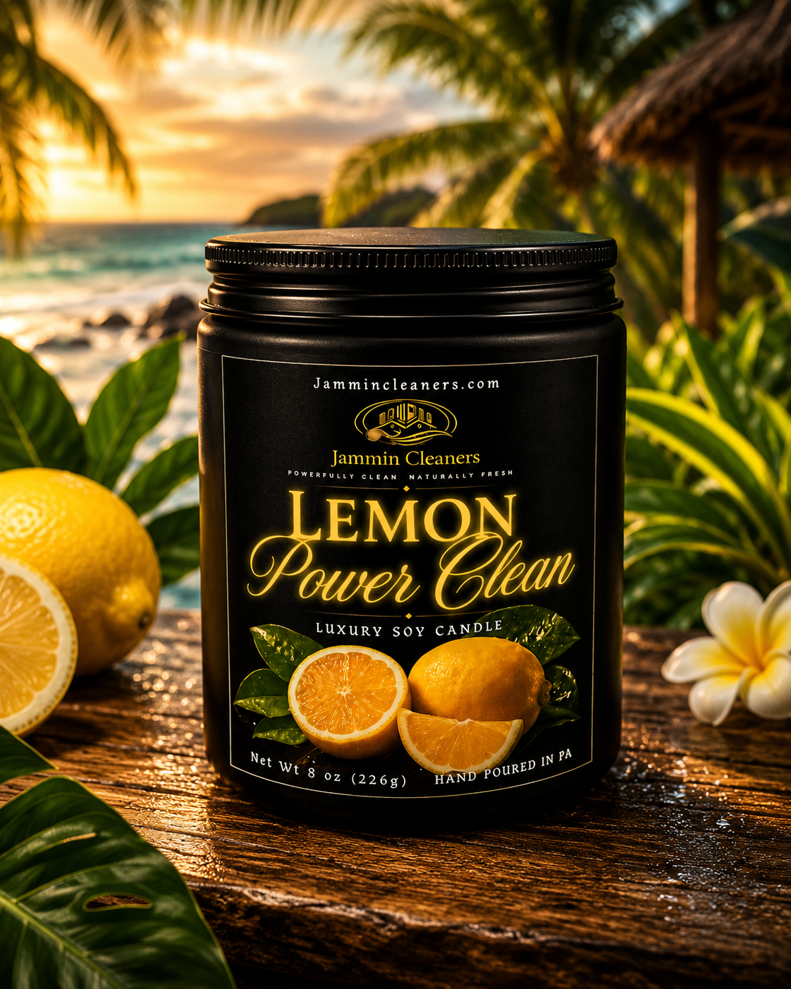 Lemon Power Clean™ 8 oz Luxury Candle