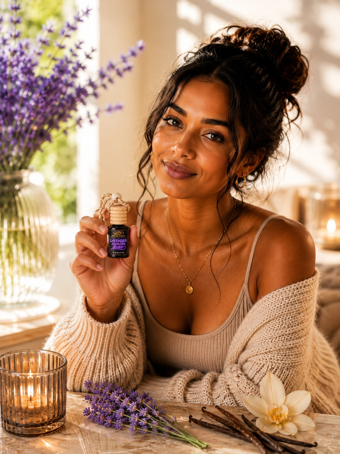 Lavender Vanilla Luxe™ Hanging Car Diffuser | 8 ml