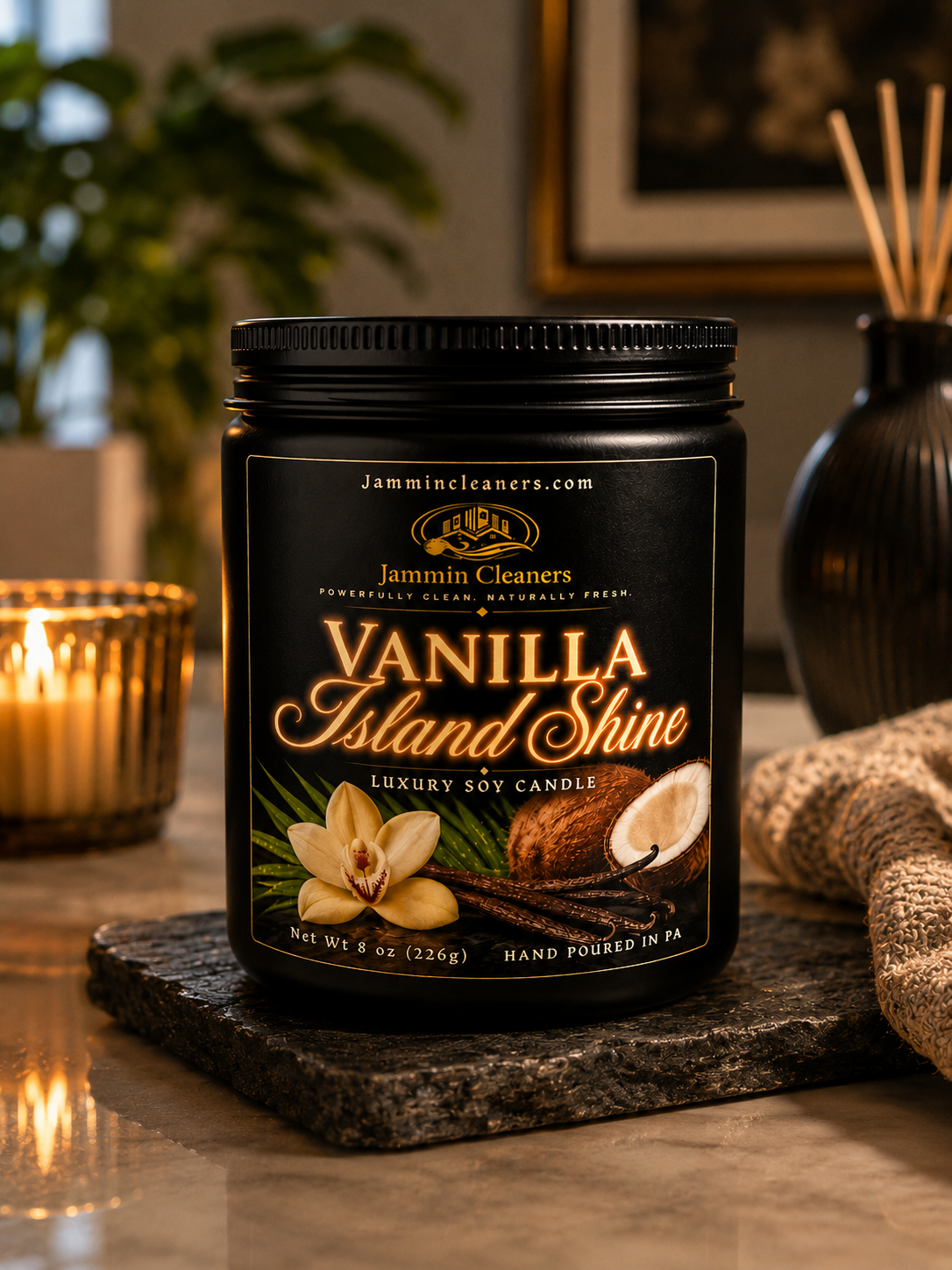 Vanilla Island Shine™ 8 oz Luxury Candle