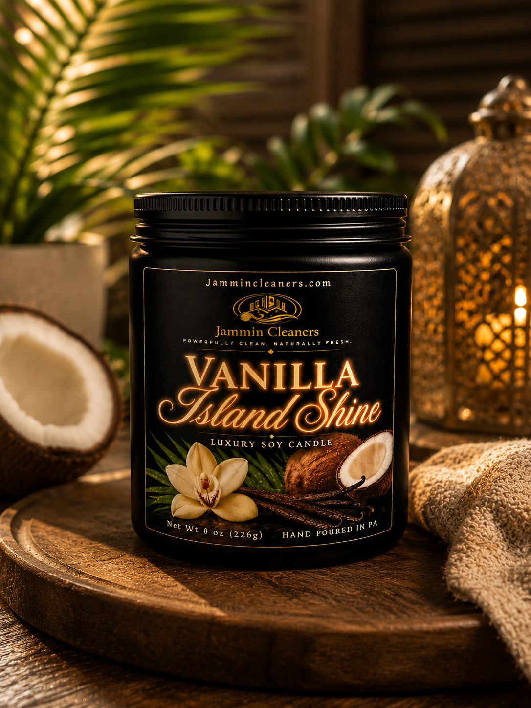 Vanilla Island Shine™ 8 oz Luxury Candle
