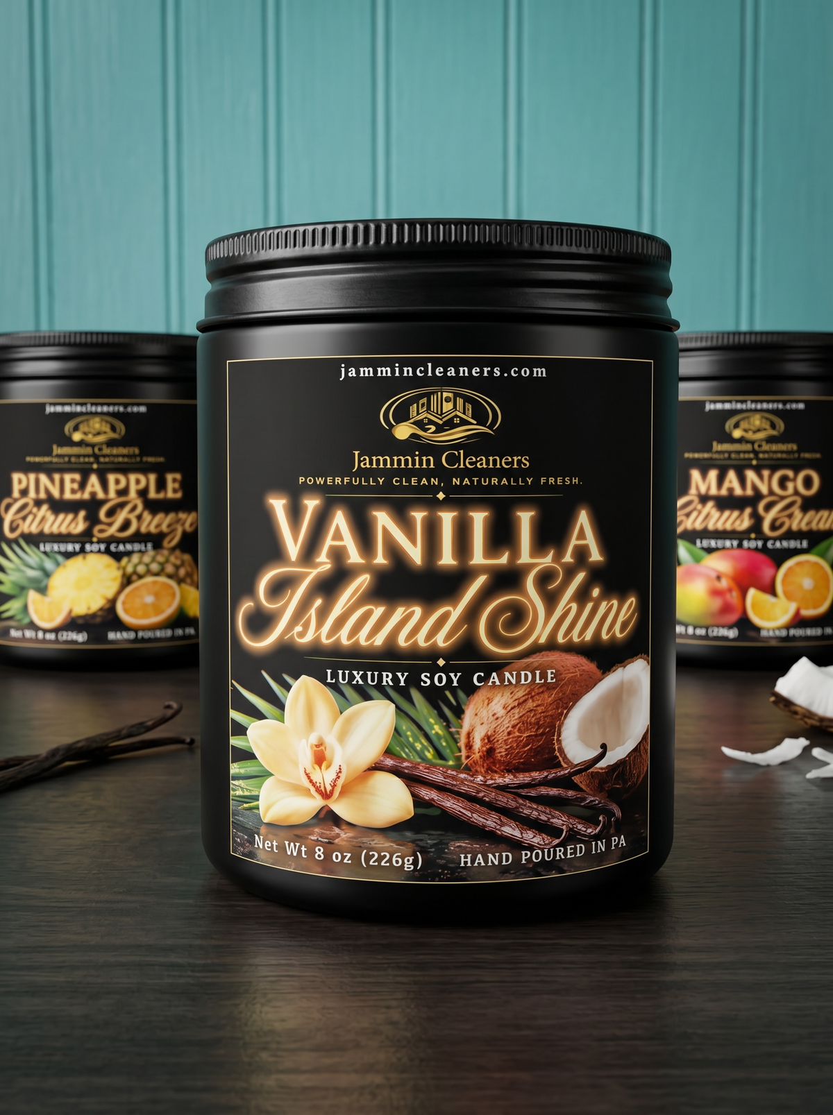 Vanilla Island Shine™ 8 oz Luxury Candle